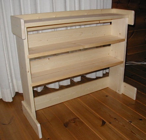CDラック Small Shelf 自作: ログハウスで木工